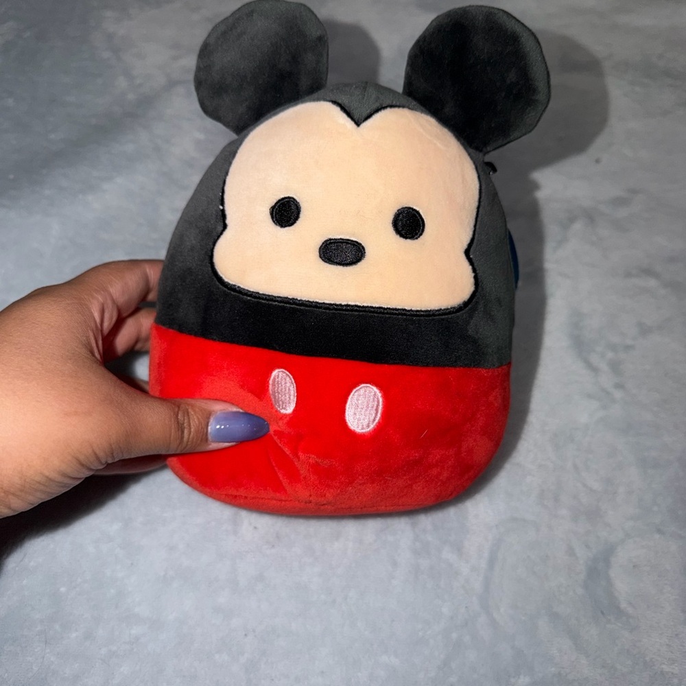 Squishmallows Mickey Plush - Black, Red, Cream NWT